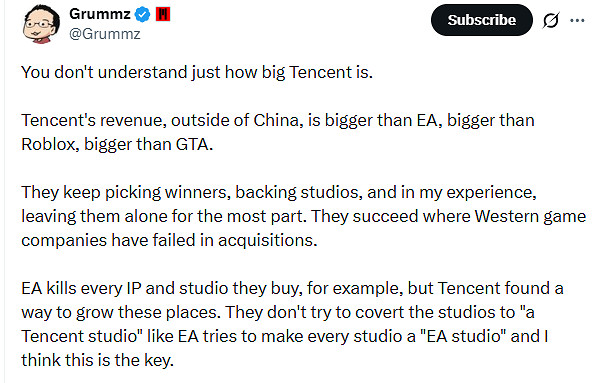 大佬的認可!馬斯克稱讚騰訊遊戲:他們很有品味 大佬的認可!馬斯克稱讚騰訊遊戲:他們很有品味