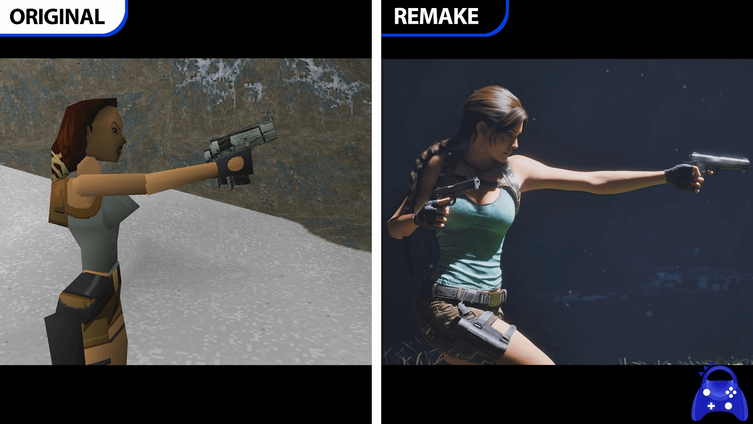 《古墓奇兵》重製版與原版對比：豐胸翹臀更性感了！