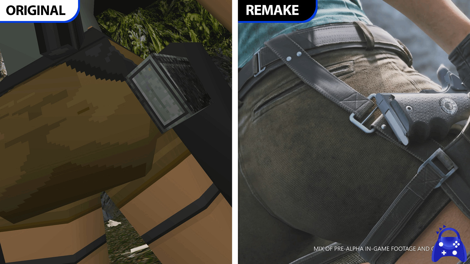 《古墓奇兵》重製版與原版對比：豐胸翹臀更性感了！