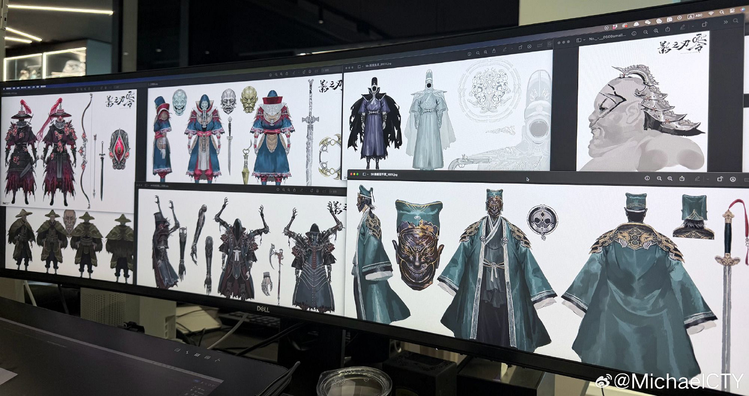 《影之刃零》概念設定圖公開：角色服裝獨特、超帥武器