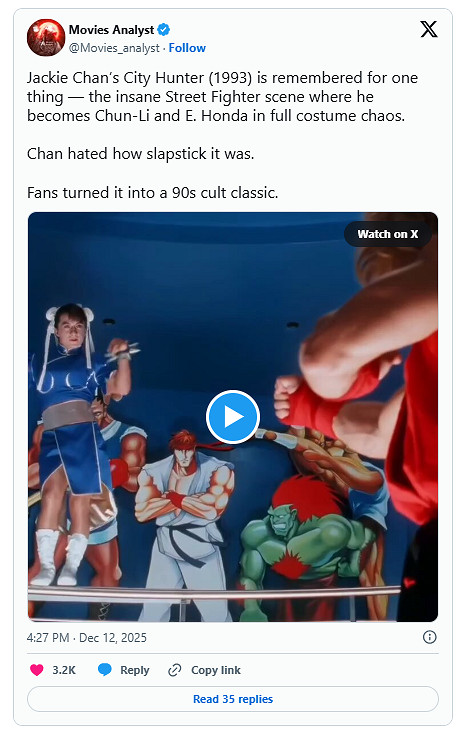 《快打旋風》真人電影春麗引熱議 網友稱龍叔才是首選 《快打旋風》真人電影春麗引熱議 網友稱龍叔才是首選