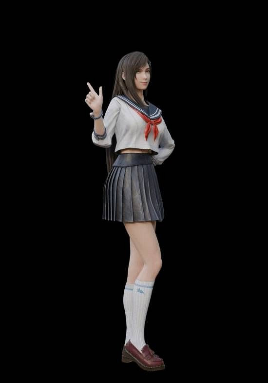 《最終幻想7RE》愛麗絲3D美圖賞：聖誕穿搭嬌媚勾人！