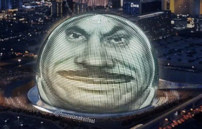 官方下場玩梗！《輻射2》豪斯先生霸屏拉斯維加斯球幕