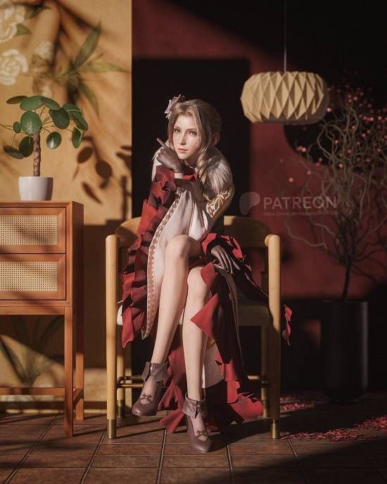 《最終幻想7RE》愛麗絲3D美圖賞：聖誕穿搭嬌媚勾人！