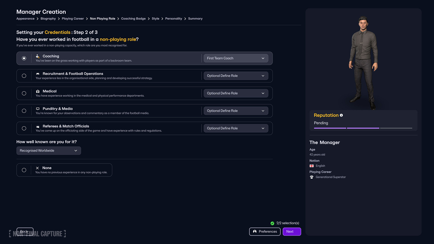 《足球經理26》首促進行中！生涯設定與經理人創建系統全面升級