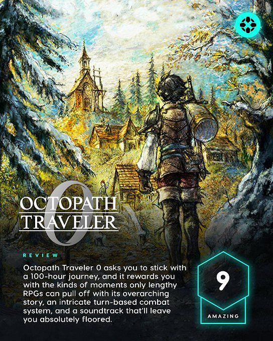 《歧路旅人0》IGN 9分:漫長旅程宏大且令人動容! 《歧路旅人0》IGN 9分:漫長旅程宏大且令人動容!