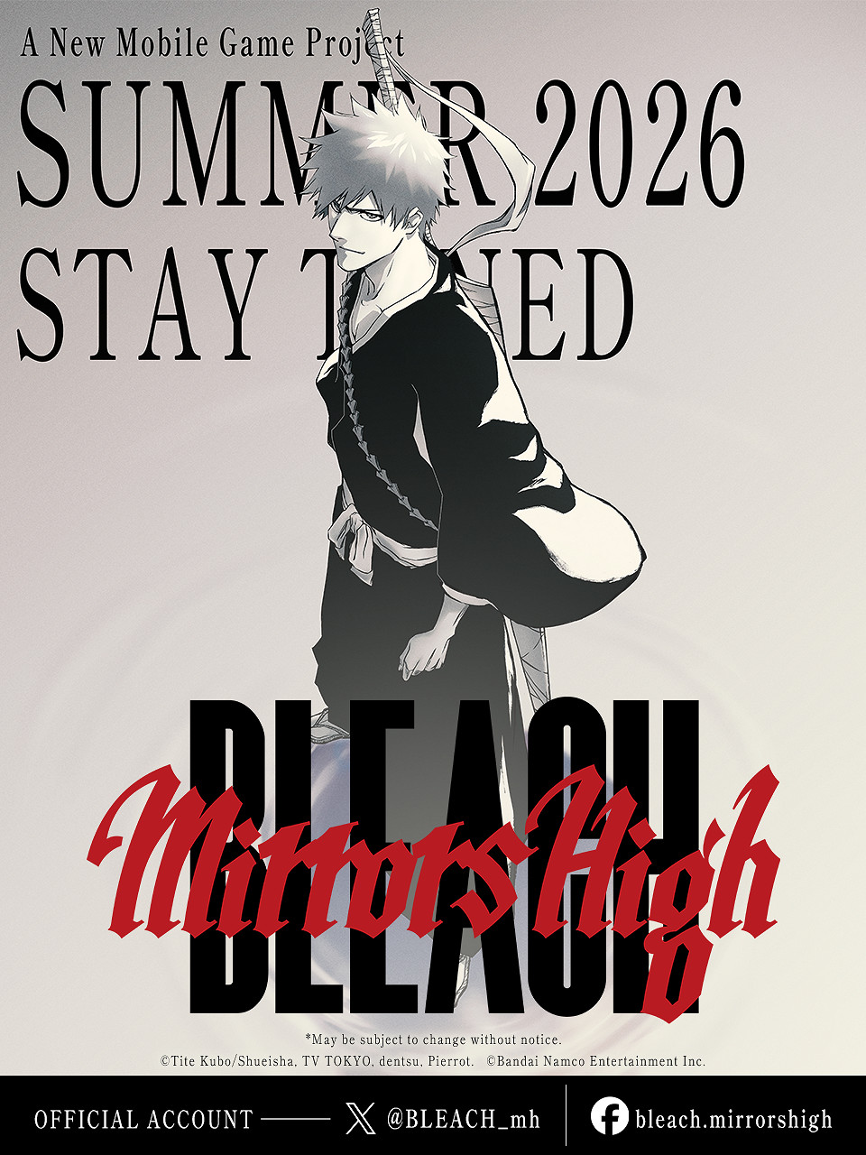 《死神》手遊新作《BLEACH Mirrors High》計劃啟動