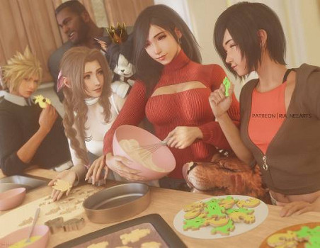 太可啦! 《最終幻想7》全新3D渲染圖: 蒂法成甜點高手