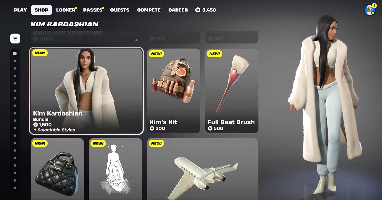 《堡壘之夜》宣布卡戴珊皮膚上市七日打破銷售紀錄