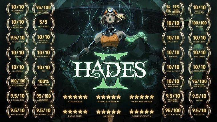 OC站2025年度名人堂榜單出爐：《黑帝斯2》95分登頂!