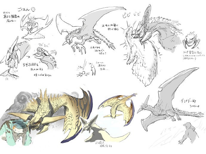 《魔物獵人：荒野》設計草圖公開：煌雷龍太帥了！