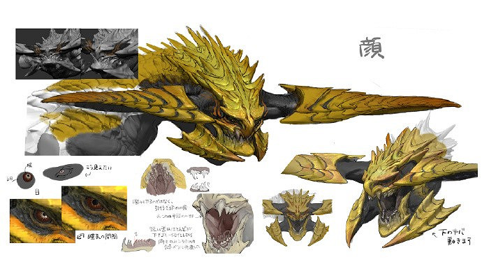 《魔物獵人：荒野》設計草圖公開：煌雷龍太帥了！