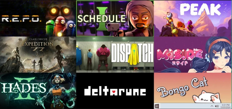 2025年Steam好評如潮遊戲評論數排行：光與影僅第四