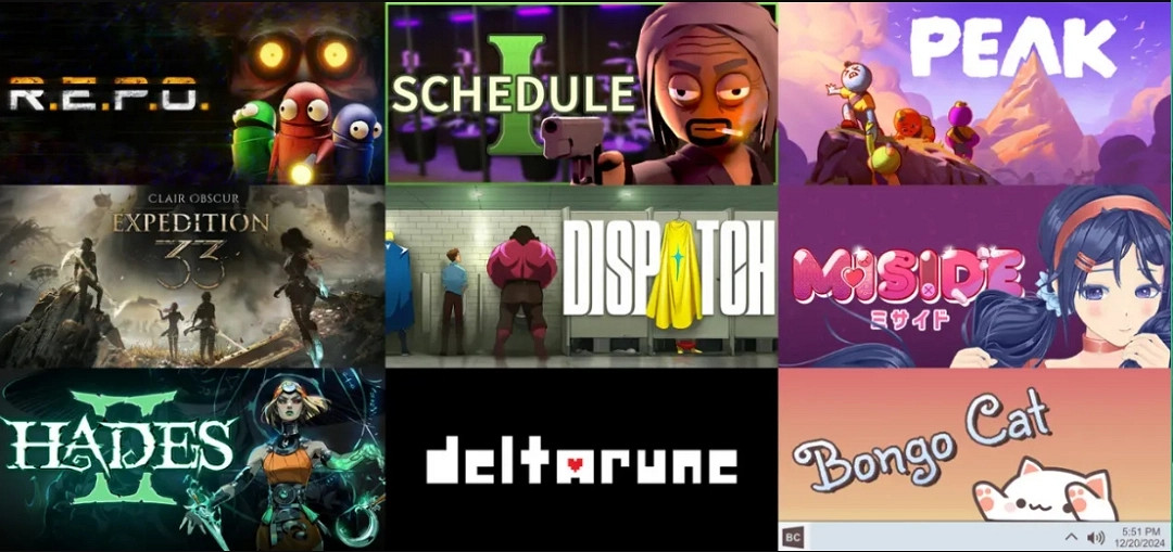 2025年Steam好評如潮遊戲評論數排行：光與影僅第四