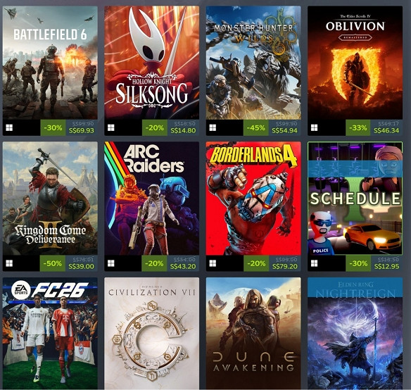 殺瘋了!Steam年度暢銷遊戲榜:前12名9款是多人遊戲 殺瘋了!Steam年度暢銷遊戲榜:前12名9款是多人遊戲