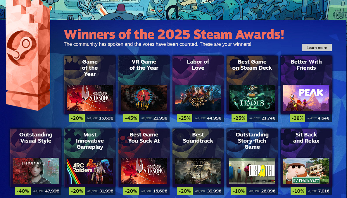 《博德3》獲"愛的付出"獎！粉絲坦言：獲獎理由存疑