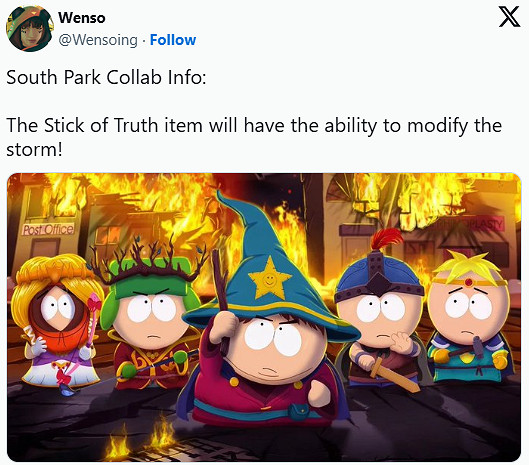 曝《堡壘之夜》 將來有可能連動經典動畫《南方公園》！