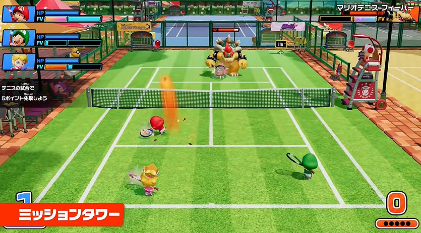 《瑪利歐網球：狂熱》實機預告公布！2月12日發售