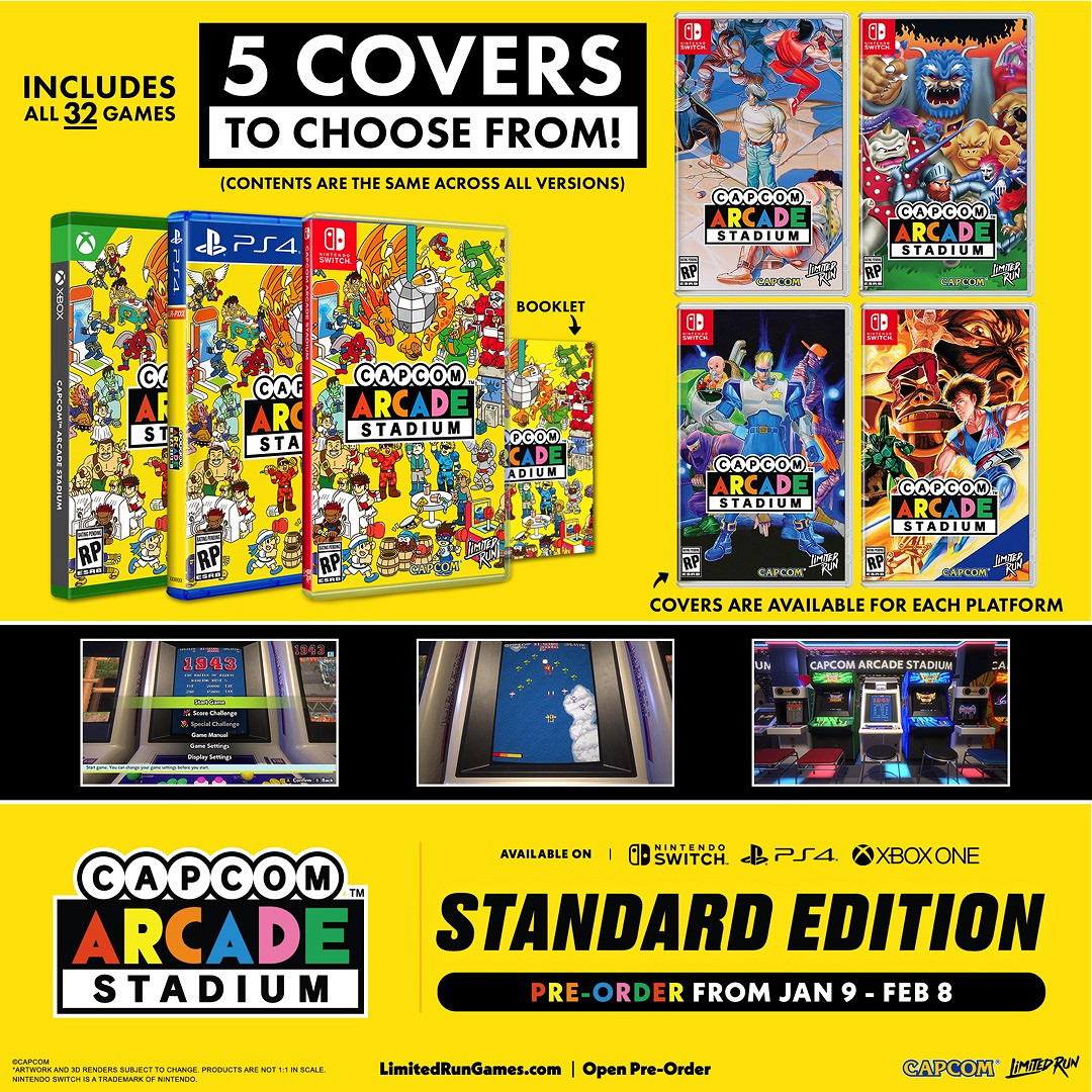 重溫經典! 《卡普空街機館Vol. 1》實體版現已開放預購