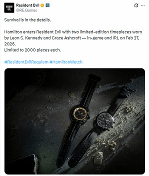 《惡靈古堡9：安魂曲》連動漢密爾頓聯名手表引爭議