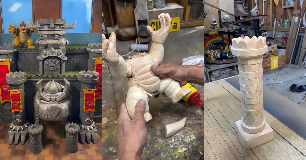 木工達人神還原！純手工木製“庫巴城堡”驚豔粉絲