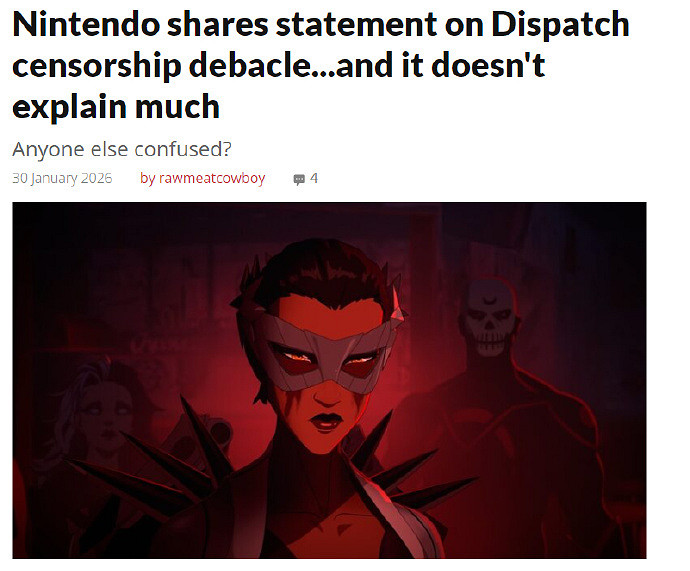 甩鍋？任天堂回應《超英派遣中心》Switch版遭和諧