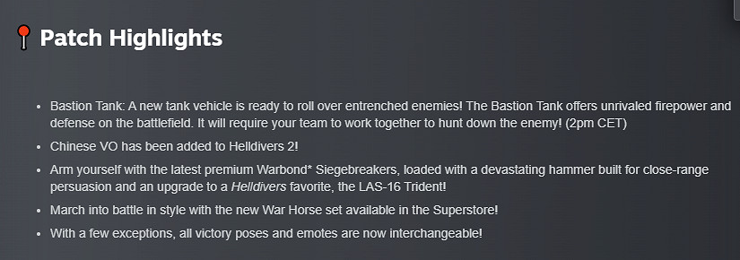 新增中文語音!《絕地戰兵2》6.0.1版本更新於今晚上線