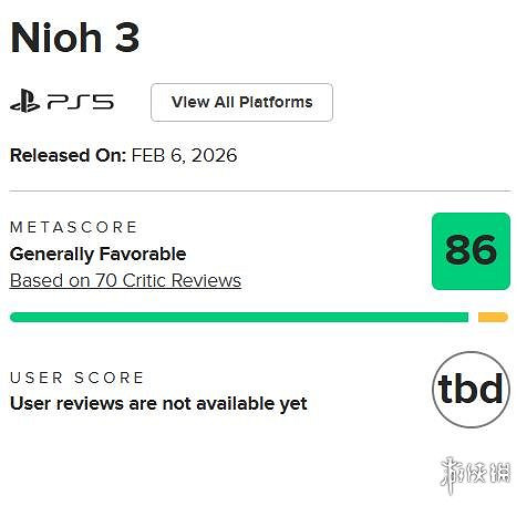 早報:《仁王3》IGN 9分!曝《黑神話》將登陸Switch2
