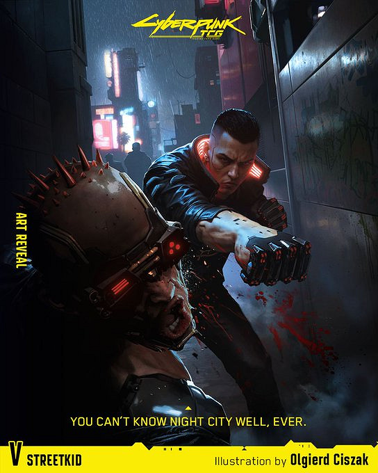 電馭叛客官方集換式卡牌遊戲角色插畫：含強尼·銀手等