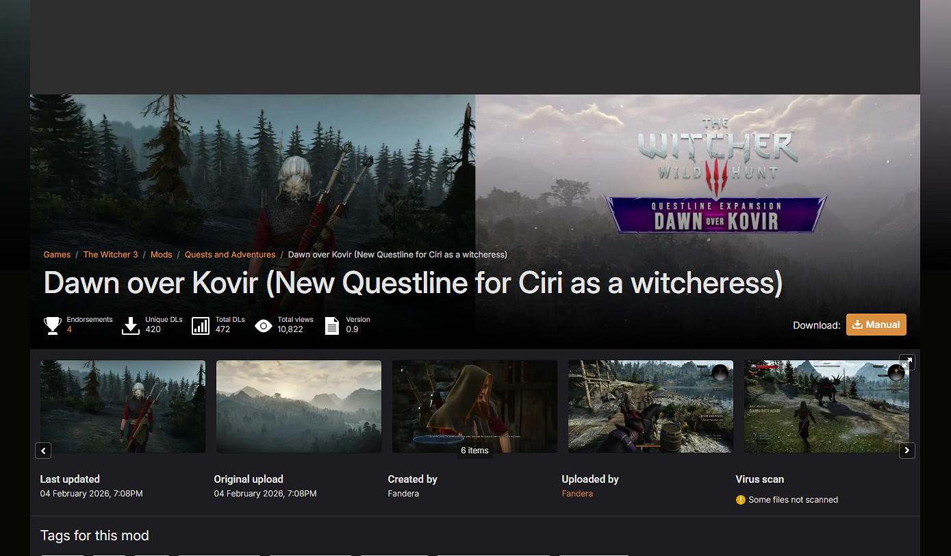 粉絲自製模組讓玩家在《巫師3》搶先玩到續作氛圍！