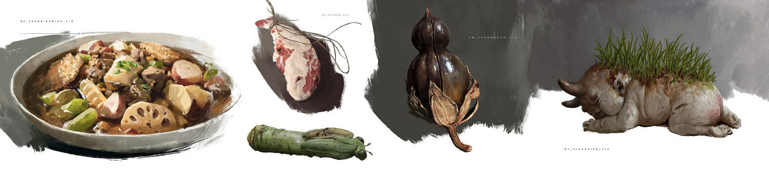 楊奇曬《黑神話鍾馗》幕後製圖：實地取景 影棚做菜