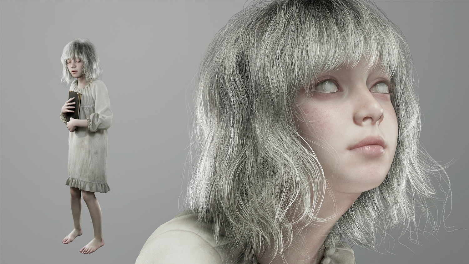 《生化9》新角色"艾米麗"：蒼白消瘦的白髮小女孩！