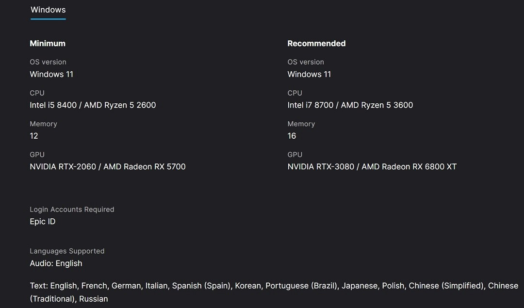 《墮落之主2》PC配置需求公布： 最低 RTX 2060顯卡！
