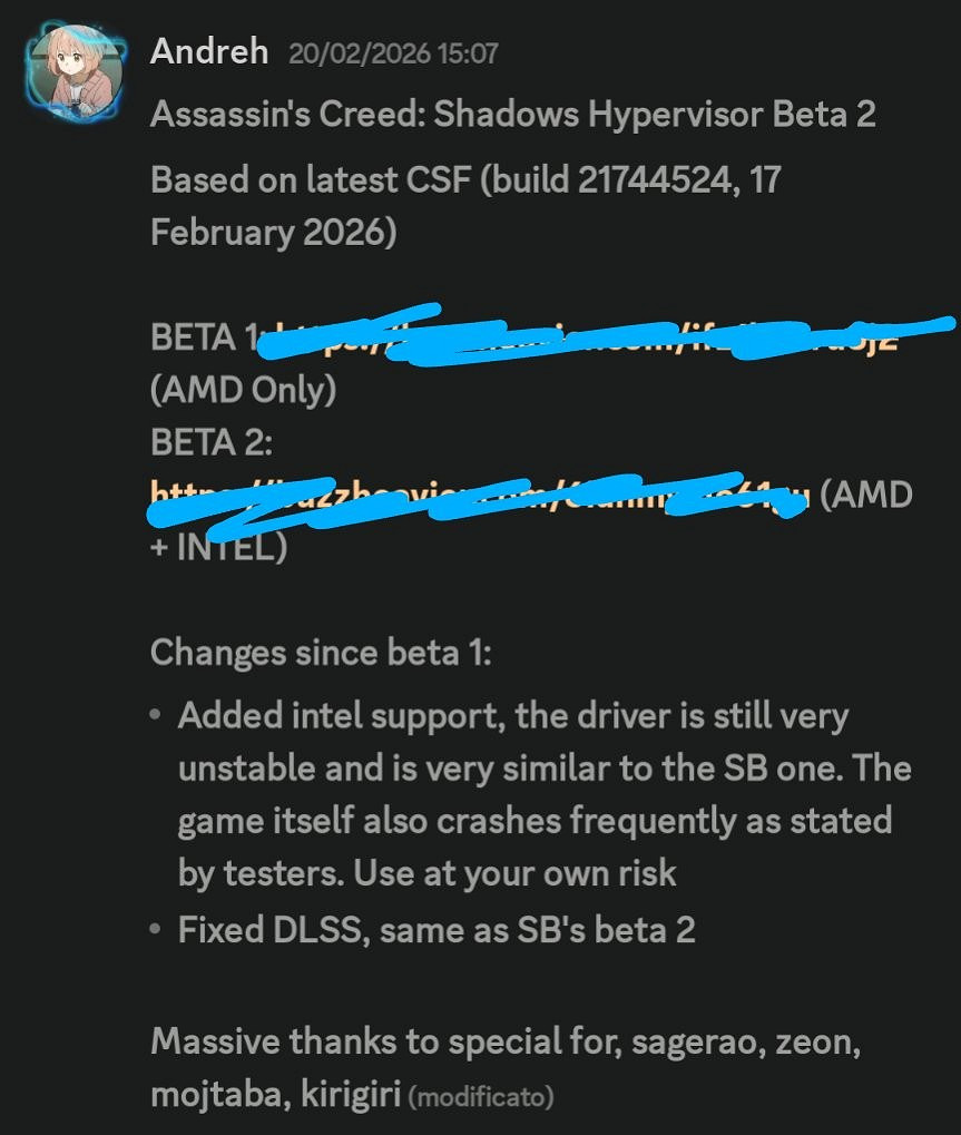 駭客Andreh攻破《刺客教條：影》D加密！更新更新檔發布