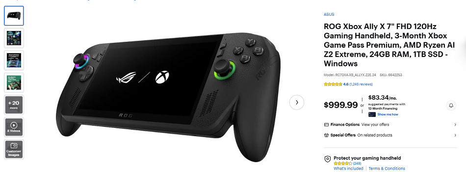 “AI稅“致澳大利亞Xbox Ally X掌機漲價! 或衝擊掌機市場