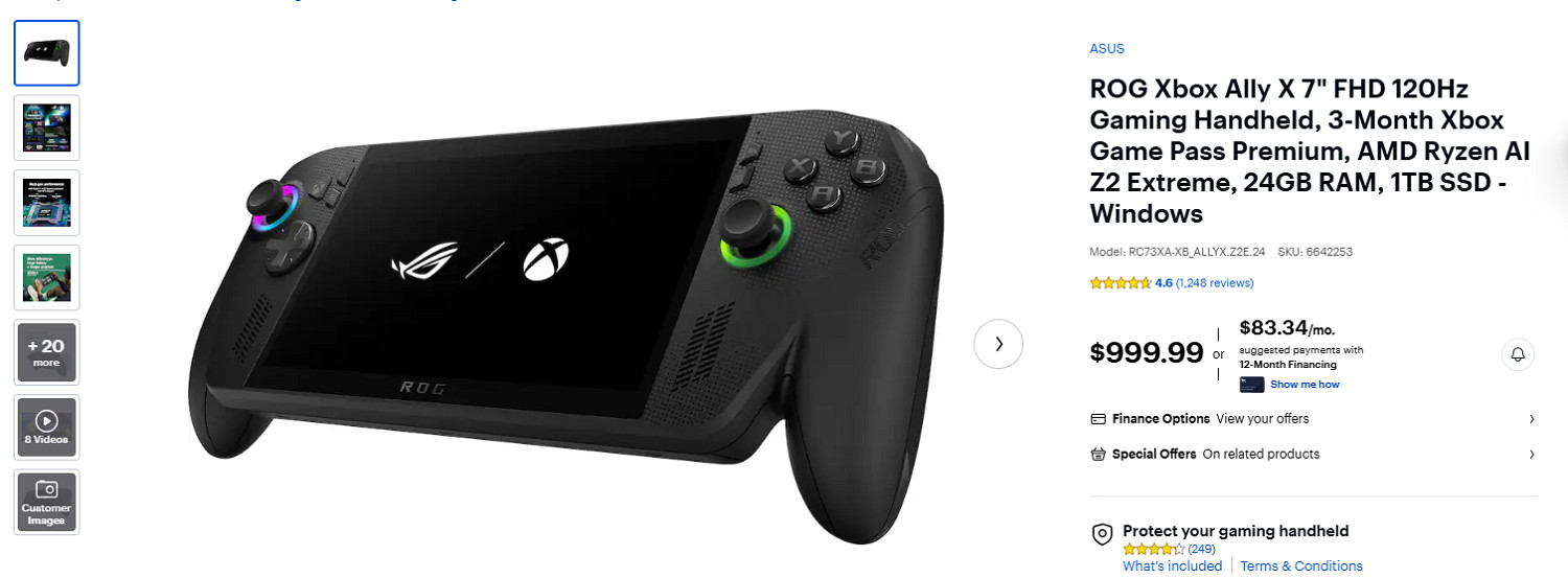 "AI稅"致澳大利亞Xbox Ally X掌機漲價! 或衝擊掌機市場