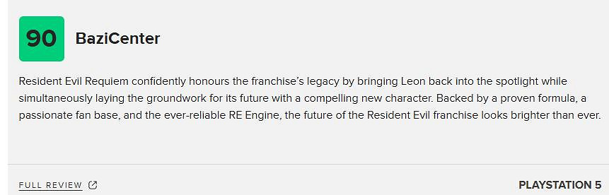 《惡靈古堡9 安魂曲》M站均分88:這個系列前途無量 《惡靈古堡9 安魂曲》M站均分88:這個系列前途無量