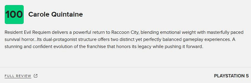 《惡靈古堡9 安魂曲》M站均分88:這個系列前途無量 《惡靈古堡9 安魂曲》M站均分88:這個系列前途無量