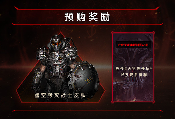 《毀滅戰士黑暗時代》預購獎勵介紹