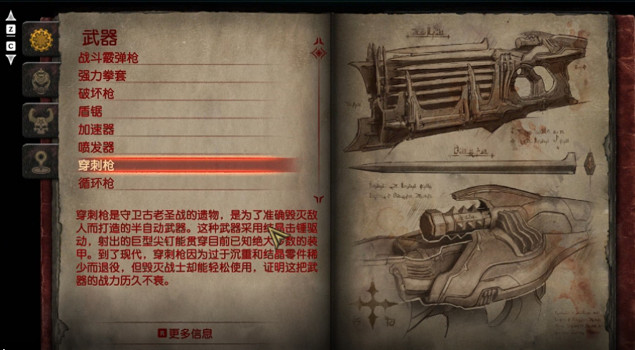 《毀滅戰士黑暗時代》武器圖鑒 (第7頁：穿刺槍)