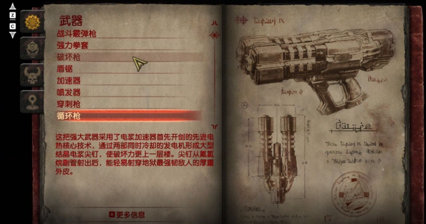 《毀滅戰士黑暗時代》武器圖鑒