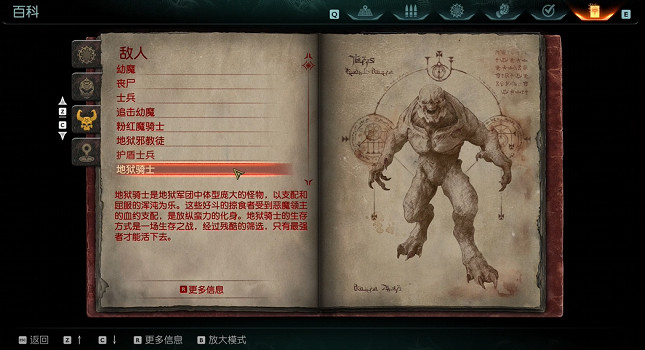 《毀滅戰士黑暗時代》怪物圖鑒 (第8頁：地獄騎士)