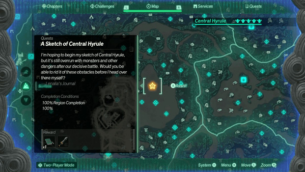 《塞爾達無雙封印戰記》素描任務解鎖方法