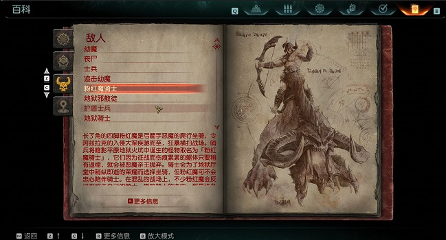 《毀滅戰士黑暗時代》怪物圖鑒 (第5頁：粉紅魔騎士)