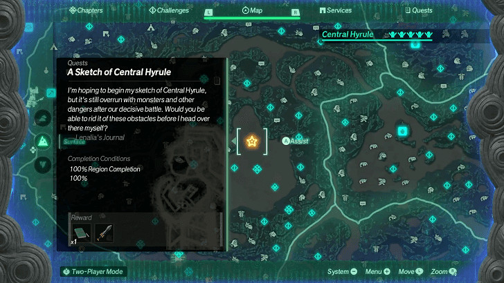 《塞爾達無雙封印戰記》素描任務解鎖方法