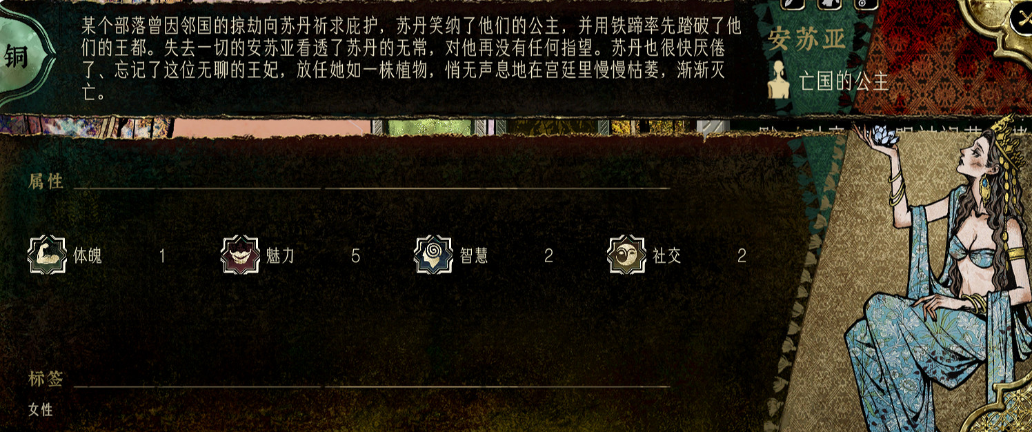 《蘇丹的遊戲》人物事件匯總