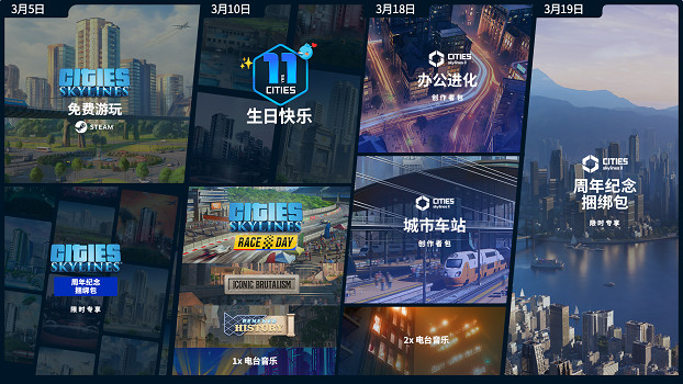 《都市：天際線》系列慶祝創意城建11周年