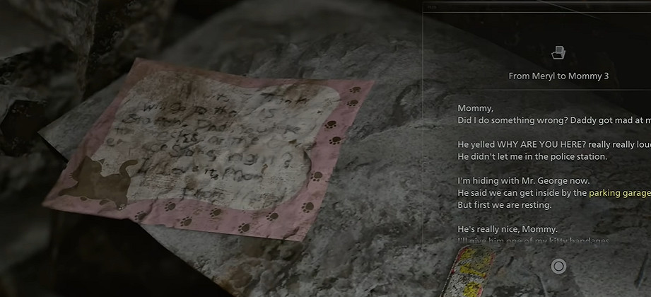 《惡靈古堡安魂曲》梅麗爾給媽媽的信位置介紹
