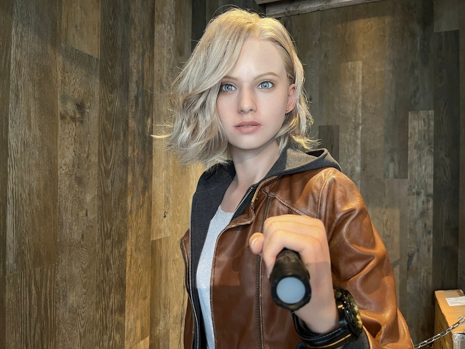 《惡靈古堡9：安魂曲》格蕾斯1/1雕像展示：細節逼真