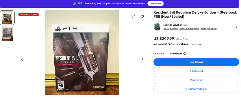 二手價格飆升！《惡靈古堡9》鐵盒版炒至250美元